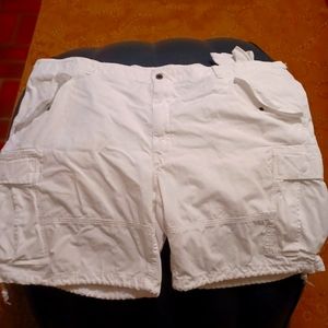 White 52 Big polo cargo shorts